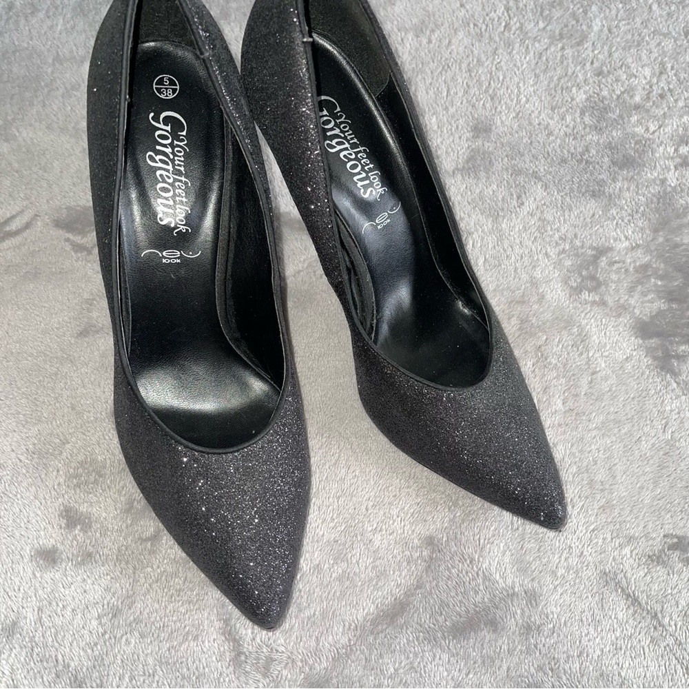New look Black Sparkly classic Heels
